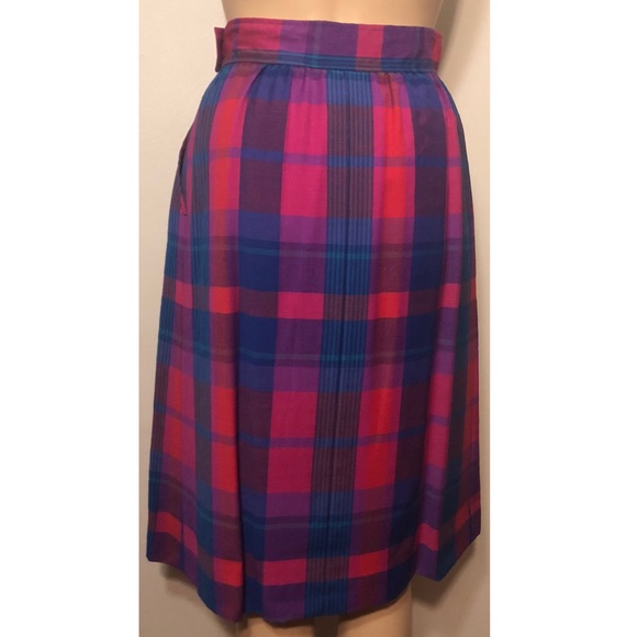 PENDLETON Miss Vintage Plaid Wool Maxi Skirt - Picture 3 of 8